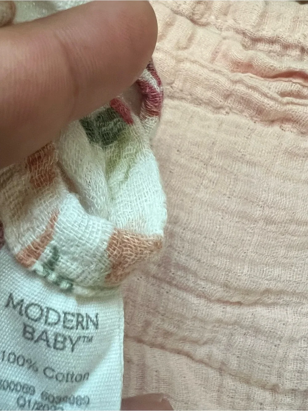 Set of 3 Chick Pea Girl Infant Toddler Large Muslin Swaddle Blankets Cotton